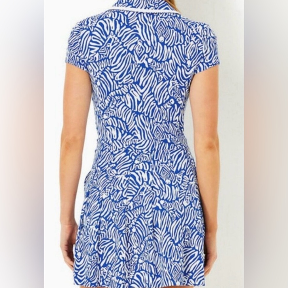 NWT Lilly Pulitzer size XL Alona Dress athletic style. Color: Martinique Blue - Picture 5 of 17